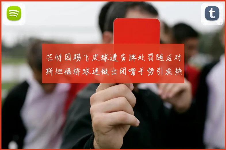 芒特因踢飞皮球遭黄牌处罚随后对斯坦福桥球迷做出闭嘴手势引发热议